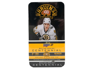 2023-24 UPPER DECK BOSTON BRUINS CENTENNIAL HOCKEY HOBBY TIN