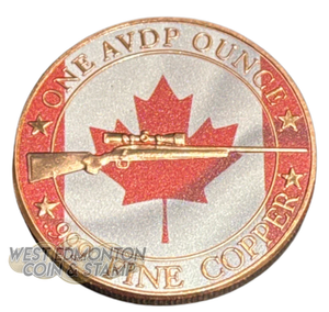 1oz WHITE TAILED DEER COPPER COIN