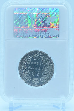 1888 50 CENT H2 CANADA – AU 50 - GRADED