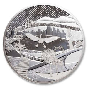 E-TRANSFER ONLY - 2009 $250 WINTER GAMES: CANADA OF TODAY FINE SILVER COIN (KILO) (NO OUTER SLEEVE)