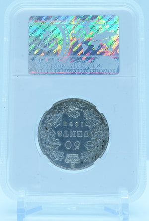 1898 50 CENT OBV4 CANADA – EF 45 - GRADED