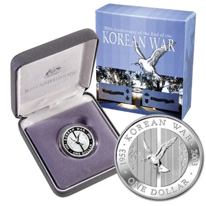 2003 $1 50TH ANNIVERSARY OF THE KOREAN WAR PROOF FINE SILVER