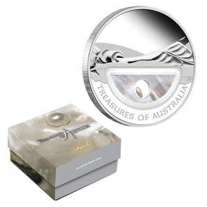 2011 1oz $1 PURE SILVER PROOF COIN - TREASURES OF AUSTALIA: PEARLS