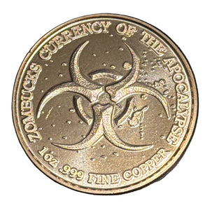 1oz ZOMBUCKS WORLD: KOOKABURIED COPPER COIN
