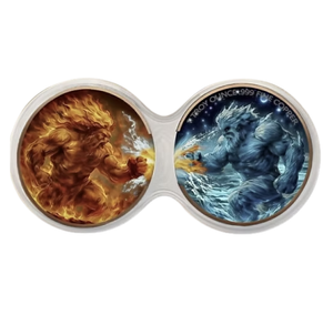 [LIMITED EDITION DUOSTACK] 2oz FIRE & ICE BEASTS COPPER ROUNDS