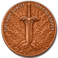 5oz A HERO'S JOURNEY COLOURIZED COPPER ROUND