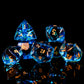 MULTIFACETED RESIN DICE SET - AQUAMARINE