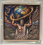 Atlas colourized copper square
