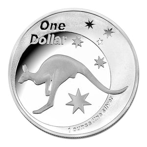 2005 $1 SILVER KANGAROO PROOF COIN (ROYAL AUSTRALIAN MINT)