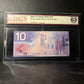 2001 $10 BANK OF CANADA, BC-63a, KNIGHT-THIESSEN, PRINTED IN 2000