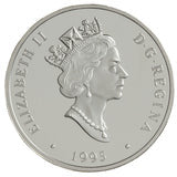 1995 1oz $20 PROOF SILVER DOLLAR - THE FLEET 80 CANUCK
