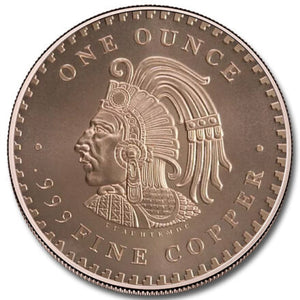 1oz GSM AZTEC CALENDAR COPPER ROUND