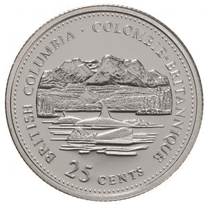 1992 BRITISH COLUMBIA 25-CENT ROLL