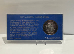 1976 FOR McMURRAY CHAMBER OF COMMERCE FINE SILVER TOKEN