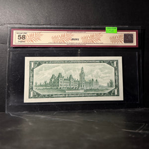 1967 $1 BANK OF CANADA, BC-45bA-i, BEATTIE-RASMINSKY, REPLACEMENT