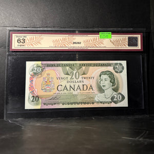 1979 $20 BANK OF CANADA, BC-54cA, THIESSEN-CROW, REPLACEMENT
