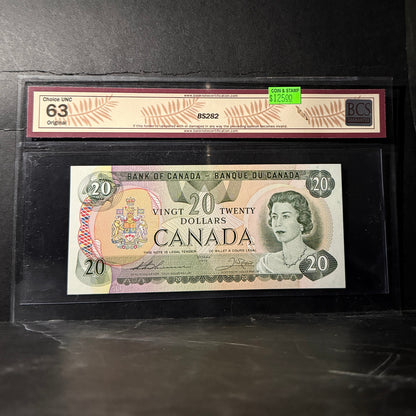 1979 $20 BANK OF CANADA, BC-54cA, THIESSEN-CROW, REPLACEMENT