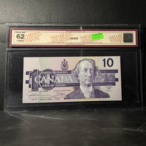 1989 $10 BANK OF CANADA, BC-57aA, THIESSEN-CROW, REPLACEMENT