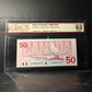 1988 $50 BANK OF CANADA, BC-59aA, THIESSEN-CROW, REPLACEMENT