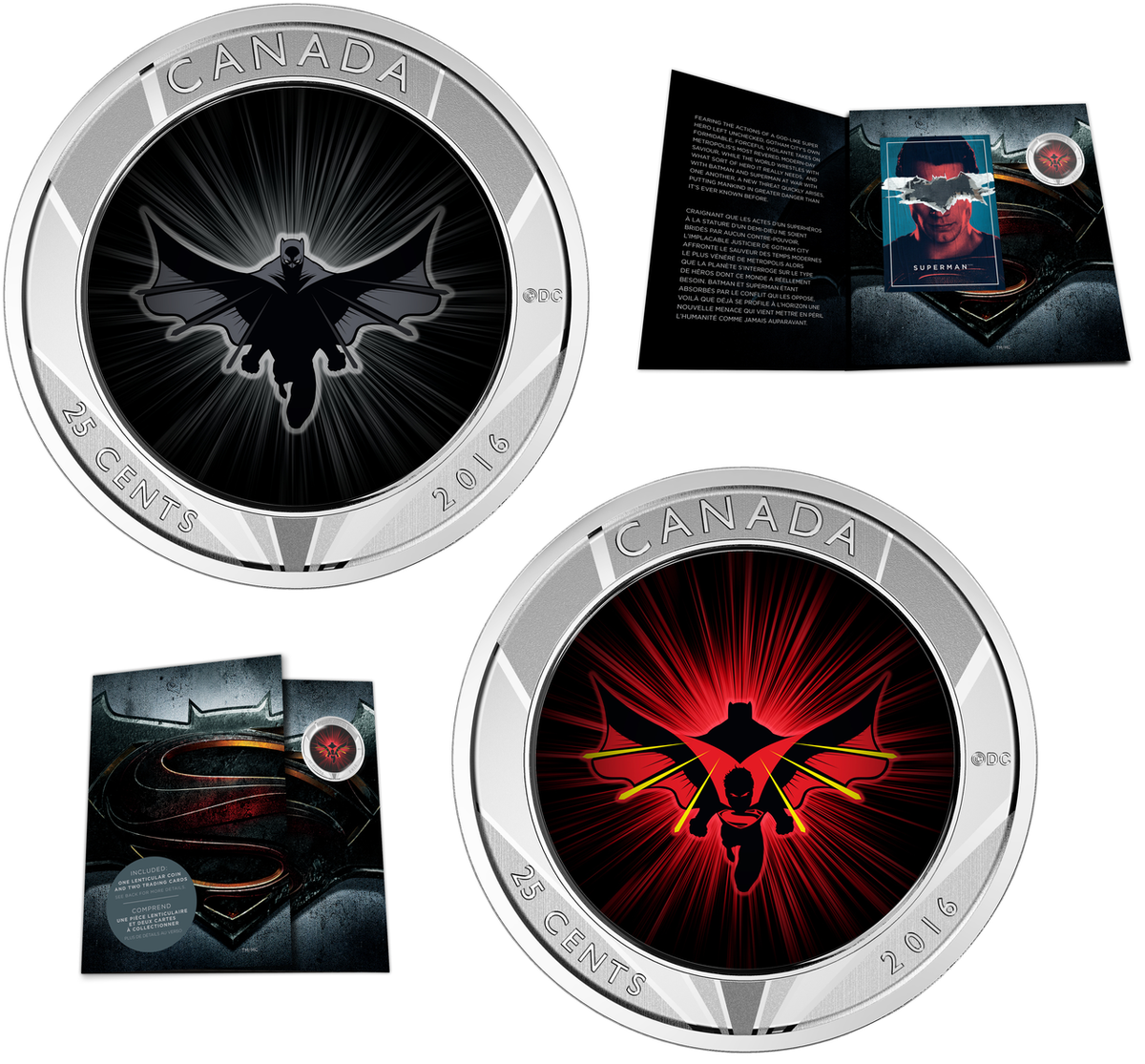 2016 25-CENT LENTICULAR COIN BATMAN V SUPERMAN: DAWN OF JUSTICE™