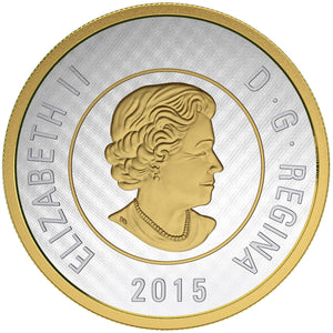 2015 $2 5oz BIG COIN SERIES FINE SILVER COIN