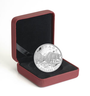 2014 1oz $20 THE BISON: THE FIGHT - FINE SILVER COIN