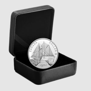 2021 $1 100TH ANNIVERSARY OF BLUENOSE FINE SILVER PROOF COIN