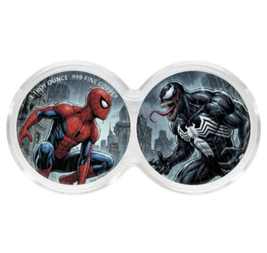[LIMITED EDITION DUOSTACK] 2oz VENOM & SPIDERMAN COPPER ROUNDS