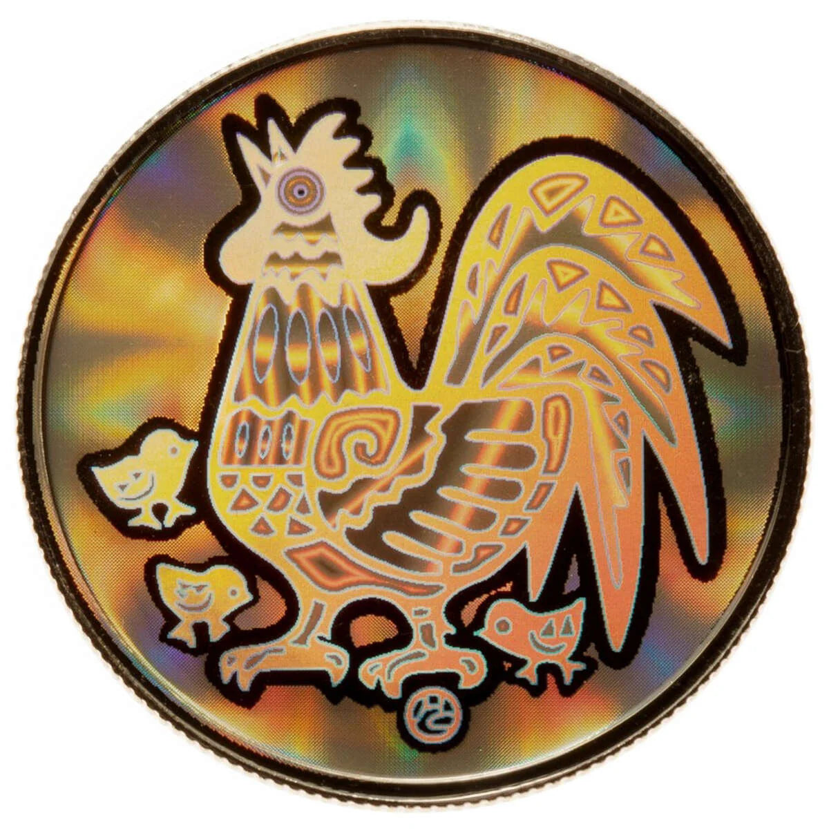 E-TRANSFER ONLY - 2005 $150 HOLOGRAM GOLD COIN - YEAR OF THE ROOSTER