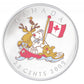 2009 COLOURED 25-CENT CANADA DAY SINGLE PROOF-LIKE