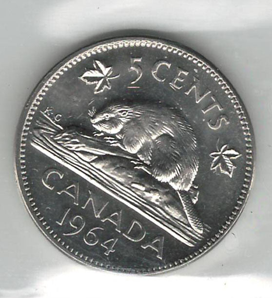 1964 5-CENT WRAP ROLL