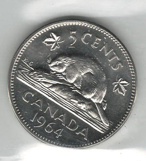 1964 5-CENT WRAP ROLL