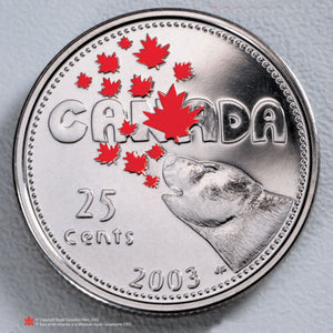 2003 CANADA COLOURED QUARTER (5TH IN SERIES)