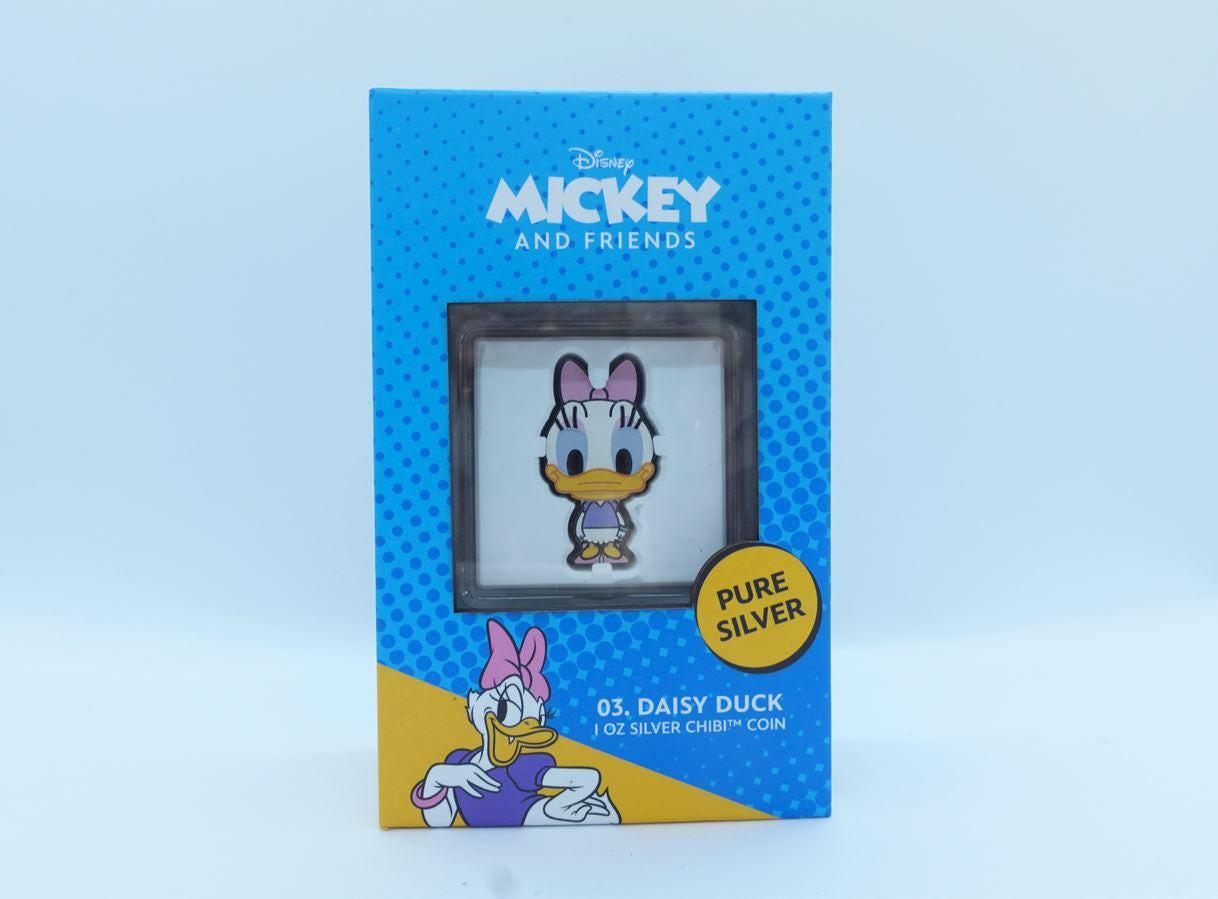 2021 1oz $2 FINE SILVER DAISY DUCK