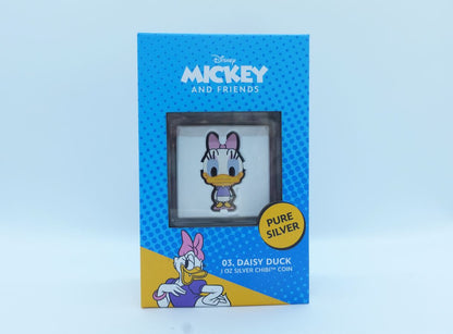 2021 1oz $2 FINE SILVER DAISY DUCK