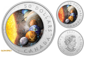 2021 5oz $50 THE SOLAR SYSTEM FINE SILVER COIN