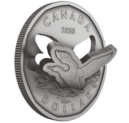2020 $1 FLYING LOON (R&D LAB) FINE SILVER COIN (1.89oz)