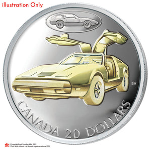 2003 1oz $20 TRANSPORTATION CAR SERIES - THE BRICKLIN SV-1:A