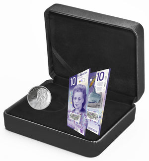 2019 1oz $20 VIOLA DESMOND FINE SILVER COIN & BANK NOTE SET