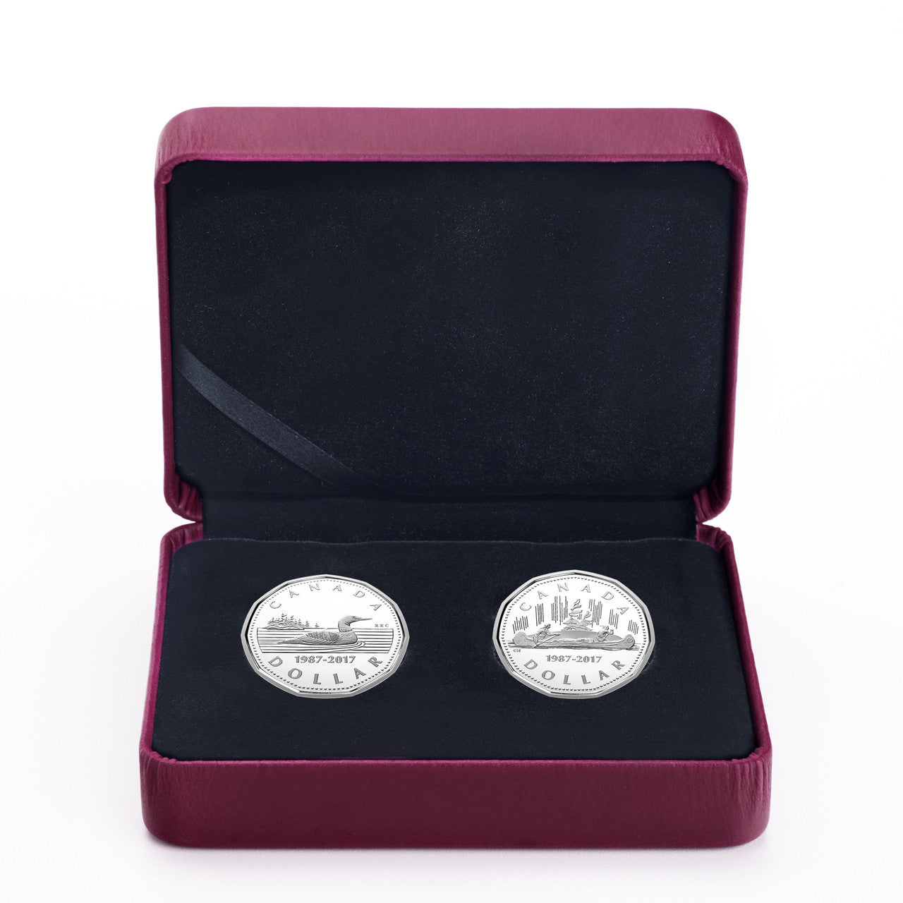 2017 $1 30TH ANNIVERSARY OF THE LOONIE FINE SILVER 2-COIN SET