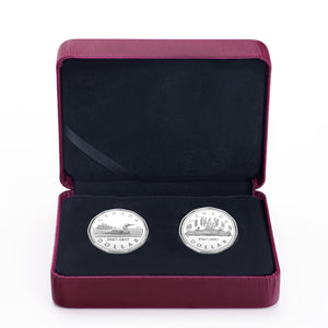 2017 $1 30TH ANNIVERSARY OF THE LOONIE FINE SILVER 2-COIN SET