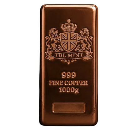 1 KILO TBL MINT COPPER CAST BAR