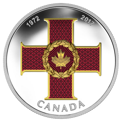 2017 1oz $20 CANADIAN HONOURS 45TH ANNIVERSARY OF THE CROSS OF VALOUR FINE SILVER COIN