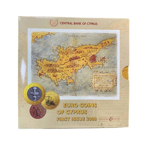 2008 EURO COINS OF CYPRUS FIRST ISSUE COIN SET