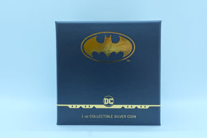 2021 1oz $2 BATMAN LOGO FINE SILVER COIN