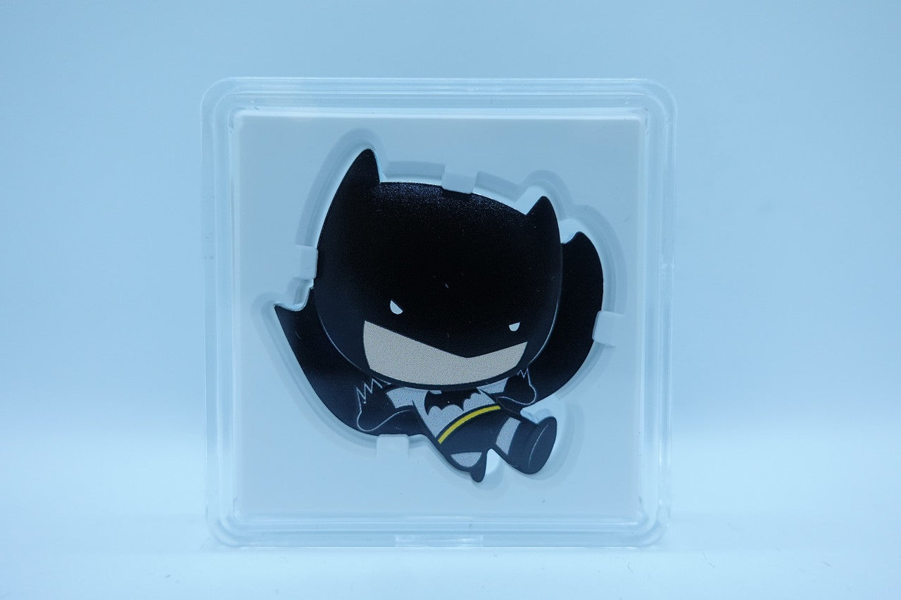 2021 1oz $2 FINE SILVER  BATMAN FLYING CHIBI