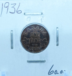 1936 CANADA CIRCULATION ONE CENT - UNGRADED (2587)