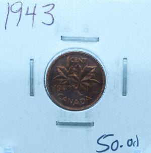 1943 CANADA CIRCULATION ONE CENT - UNGRADED (2594)