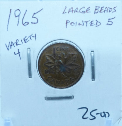 1965 CANADA CIRCULATION ONE CENT - UNGRADED (2610)
