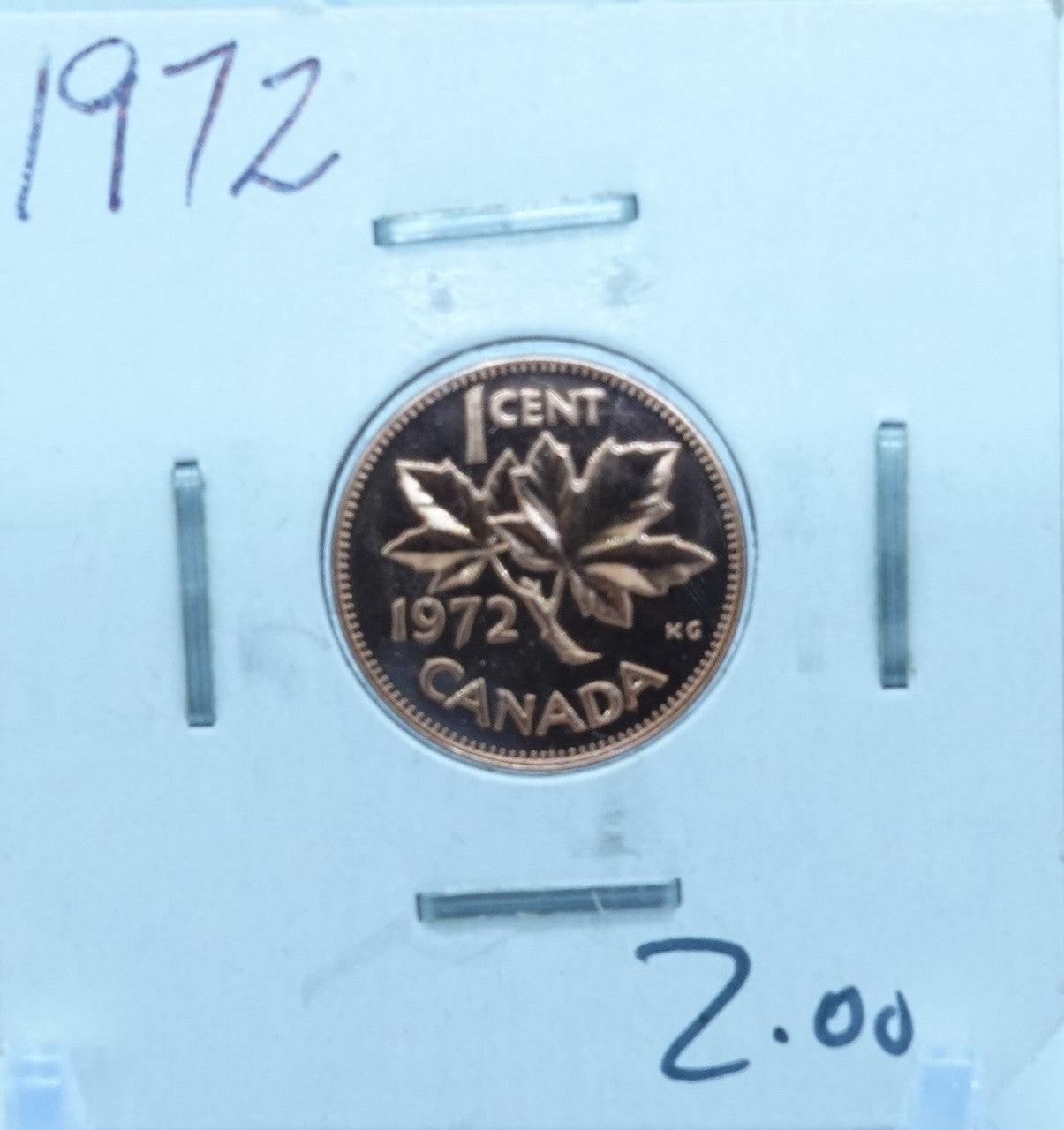 1972 CANADA CIRCULATION ONE CENT - UNGRADED